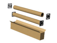  
 Distanciadores de bobinas colocados en los mandriles de cart�n para su env�o 
 