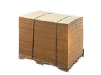  
 Planchas de cart�n ondulado de separadores entre pisos de pales 
 