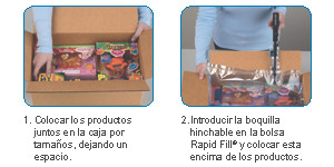  
 Las Bolsas de aire hinchables son muy f�ciles de usar en el puesto de trabajo 
 